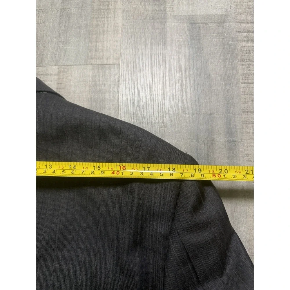 VTG Brooks Brothers 2 Button Blazer Mens 40R Black  100% Wool Jacket Made In USA